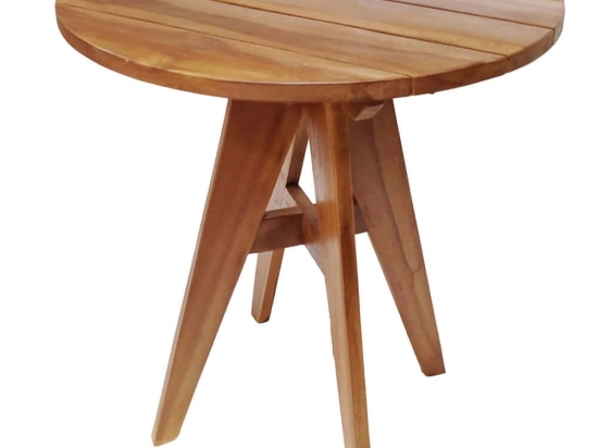 Τραπέζι Κήπου Leo HM9917 Φ70x75cm Natural