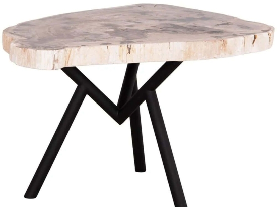 Τραπέζι Σαλονιού Saman HM9930 76x53x45cm Natural-Black
