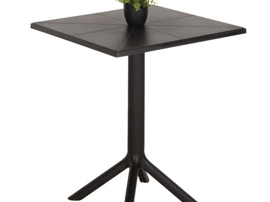 Τραπέζι Κήπου Terrin HM6125.12 60,5x60,5x76,5cm Black