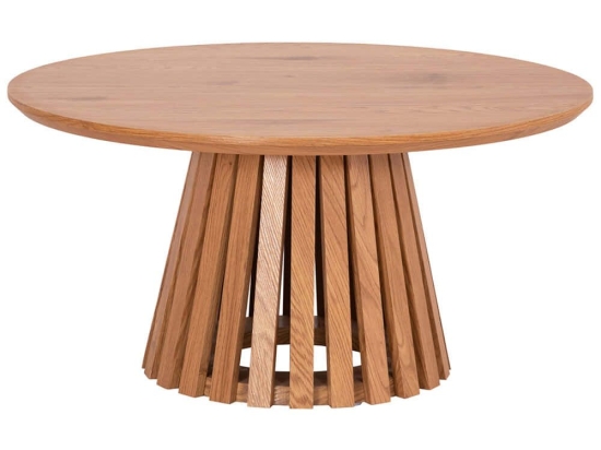 Τραπέζι Σαλονιού Talbert HM18024 Φ80x40,5cm Natural