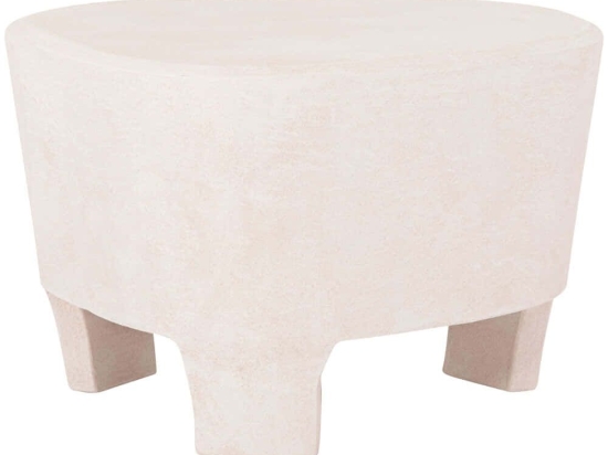 Τραπέζι Σαλονιού Santorini HM18053 54x61x40,5cm White