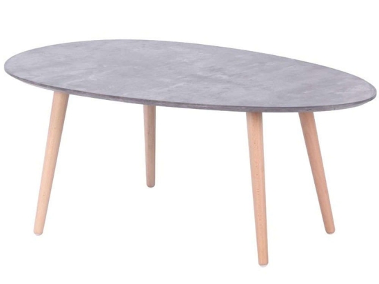 Τραπέζι Σαλονιού Hamilton 058-000050 98x60x38cm Grey-Natural