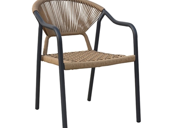 Πολυθρόνα Αλουμινιου Sasta 6.0203 56x64x81cm Dark Grey Zita Plus