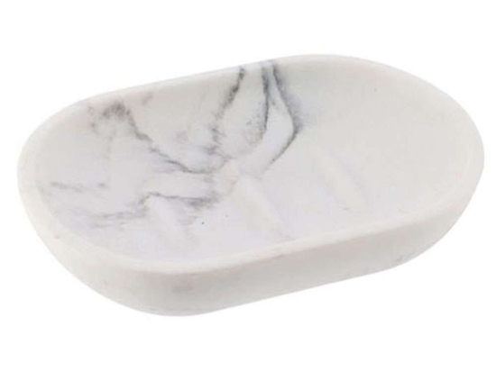 Σαπουνοθήκη Marble 06.64122602 White Πολυρεσίνη