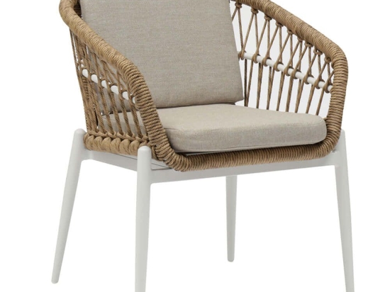 Πολυθρόνα Galdin HM6272.02 61x65x82cm Natural-White