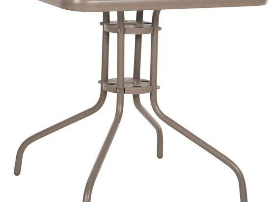 Τραπέζι Κήπου Figo HM5036.04 70x70x72,5cm Champagne
