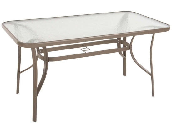 Τραπέζι Κήπου Bruno HM5106.04 140x80x71cm Champagne