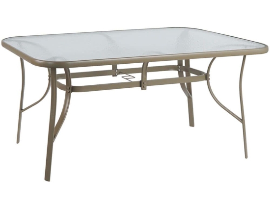 Τραπέζι Κήπου Bruno HM5074.04 160x90x72cm Champagne