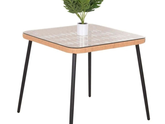 Τραπέζι Κήπου Allegra HM5536.11 79,5x79,5x72,5cm Natural