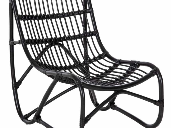Πολυθρόνα Grinn HM9815.02 56,5x73,5x79,5cm Ράβδοι Black