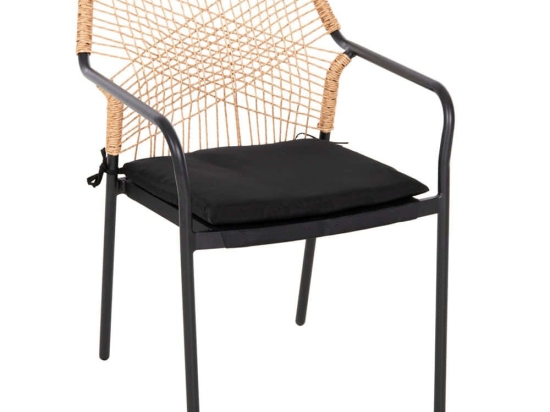 Πολυθρόνα Trotter HM5865.11 55x61x84cm Dark Grey-Beige