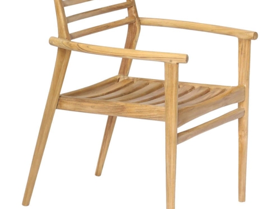 Πολυθρόνα Moosen HM9936 59x60x78,5cm Natural Ξύλο