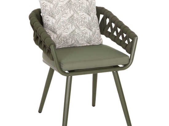 Πολυθρόνα Με Μαξιλάρι Camden HM6141.09 56x60x72-87cm Olive