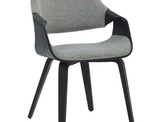 Καρέκλα Netto HM9976.02 55x56x83,5cm Grey-Black Ξύλο,Ύφασμα