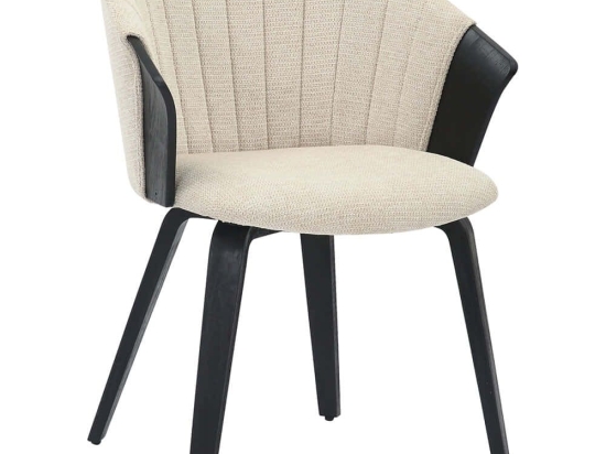 Καρέκλα Jesper HM9977.02 61x54x74cm Ecru Ξύλο,Ύφασμα