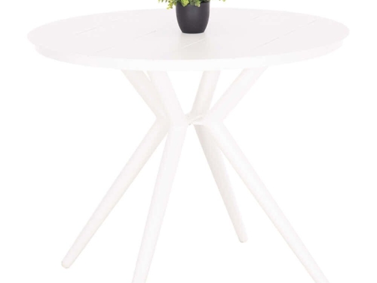 Τραπέζι Κήπου Higer HM6289.02 Φ90x74cm White