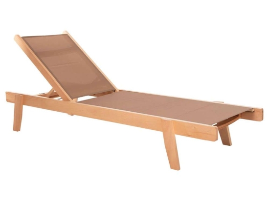 Ξαπλώστρα Επαγγελματική Creta HM10357.06 200x61-66x31-91cm Οξιά Natural-Moca