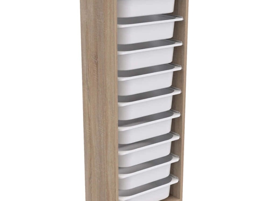 Συρταριέρα Παιδική Sani HM18203.03 45,5x29,6x125cm Sonoma-White