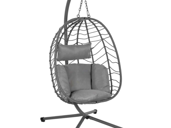 Κρεμαστή Φωλιά Millie HM5997.10 90x75x190cm Grey