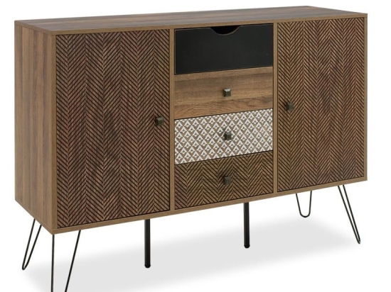 Μπουφές Boho 066-000006 Walnut 122x39,5x86 Μελαμίνη