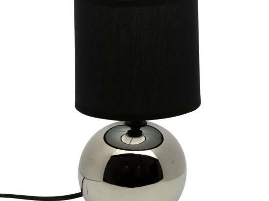 Φωτιστικό Επιτραπέζιο 07.116289V 1xΕ14 Φ13x24,7cm Silver-Black