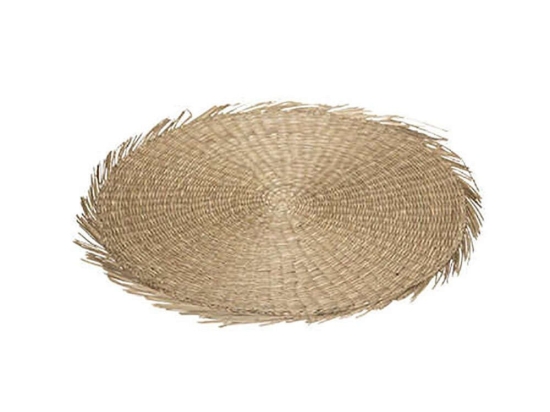 Σουπλά Ψάθινο Κρόσσι 07.178500 Φ38cm Beige Ψάθα