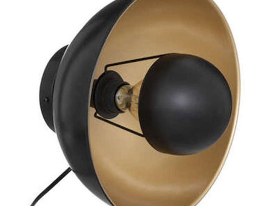 Φωτιστικό Τοίχου-Απλίκα 07.190684 Φ29cm 1xE27 Black-Gold