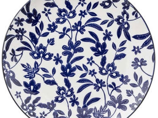Πιάτο Ρηχό Maria 07.194966 Φ27cm Blue-White Πορσελάνη