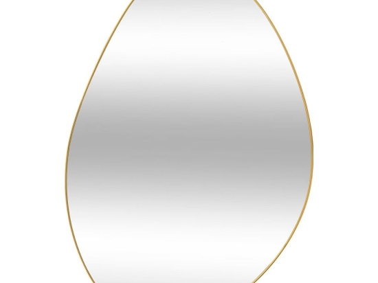 Καθρέπτης Τοίχου 07.205657 60x40cm Gold Mdf,Ξύλο
