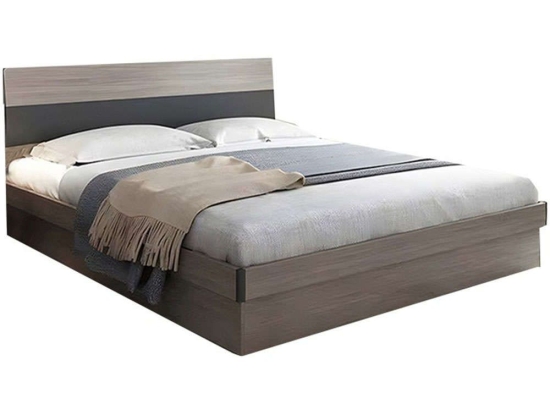 Κρεβάτι Με Αποθηκευτικό Χώρο Daizy (Για Στρώμα 150x200cm) 072-000094 214x156x98cm Walnut-Grey Διπλό