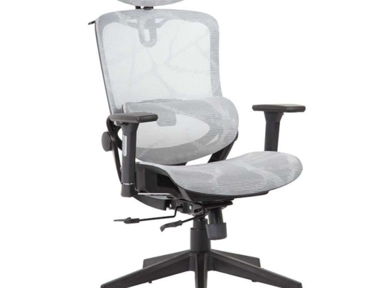 Καρέκλα Γραφείου Διευθυντή Konilo 076-000017 82,5x63,5x114/130,5cm Grey-Black