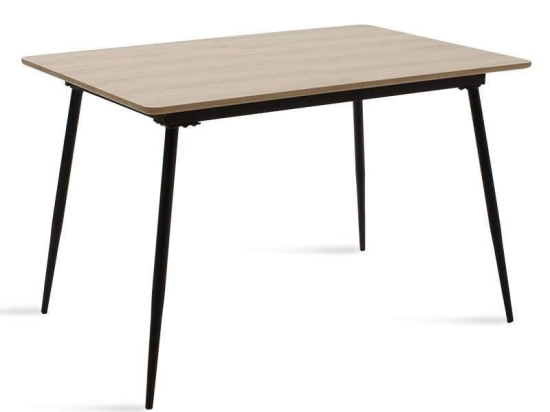 Τραπέζι Shazam Επεκτεινόμενο  096-000001 120-160x80x76cm Sonoma Mdf,Μέταλλο