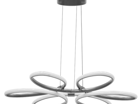 Φωτιστικό Οροφής PWL-1178 099-000173 LED 3000K Φ65x58cm Silver