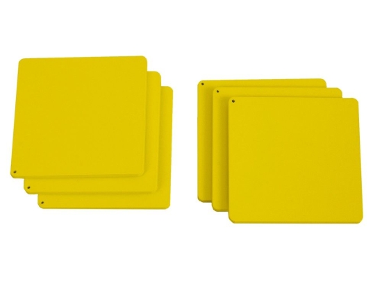 Σουβέρ (Σετ 6Τμχ) 10-10-603 10x10x0,3cm Matte Yellow Pam&Co