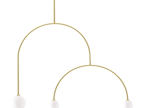 Φωτιστικό Οροφής Κρεμαστό 01120-07 3xG9 LED 120x120cm Gold Luma
