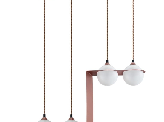 Φωτιστικό Οροφής Κρεμαστό 01136-08Z 60x30cm Copper Luma