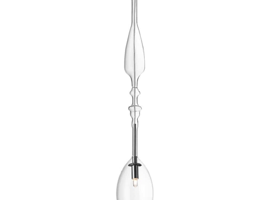 Φωτιστικό Οροφής Κρεμαστό 01158 G9 10x62cm Transparent Luma