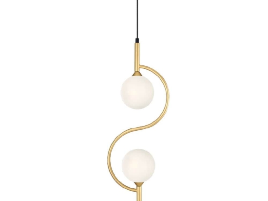 Φωτιστικό Οροφής Κρεμαστό 01166 2xG9 16x62cm Gold Luma