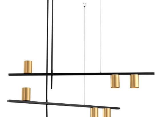Φωτιστικό Οροφής - Ράγα 01209-13 GU10 LED 2x95cm Gold Luma