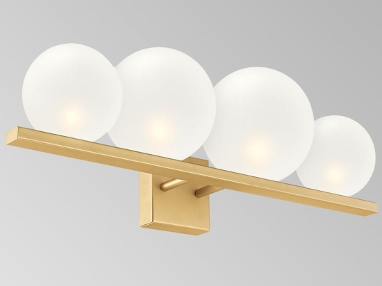 Φωτιστικό Τοίχου 01293 4xG9 60x20cm Gold Luma