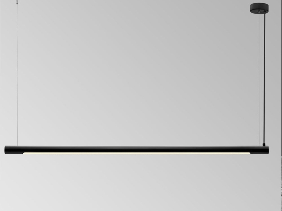 Φωτιστικό Οροφής - Ράγα 01331-05 T8 LED 3000K 165cm Black Luma