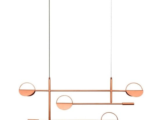 Φωτιστικό Οροφής - Ράγα 01348 G9 110x40cm Copper Luma