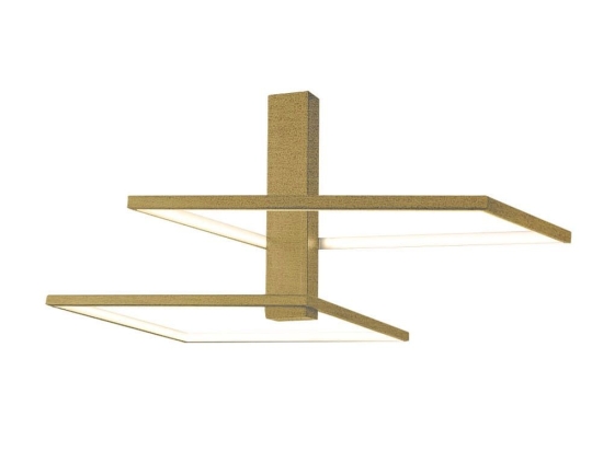 Φωτιστικό Οροφής - Πλαφονιέρα 01356 48W LED 3000K 3840Lm 54x25cm Oxidized Gold Luma