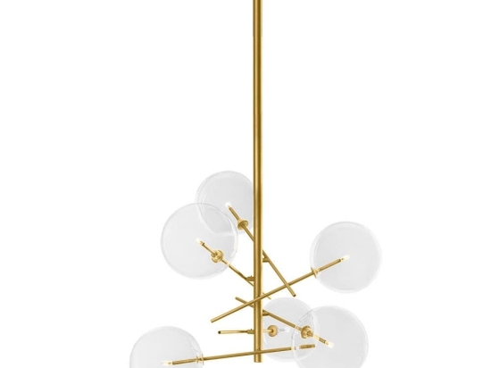 Φωτιστικό Οροφής Κρεμαστό 01360 6xG4 60x70cm Gold Luma