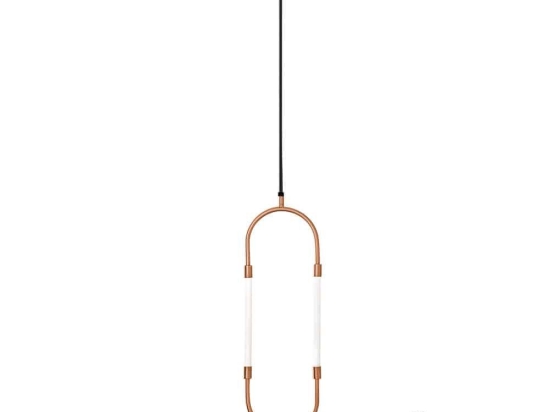 Φωτιστικό Οροφής Κρεμαστό 100-01369-04 7W LED 3000K 560Lm 20x63cm Copper Luma
