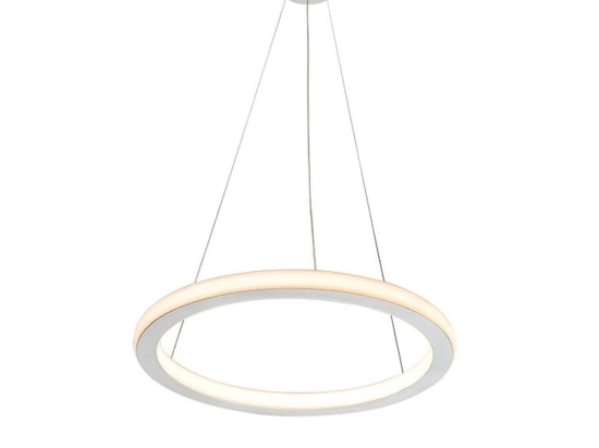 Φωτιστικό Οροφής Κρεμαστό 01381-03 32W LED 3000K 2550Lm D40cm Silver Luma
