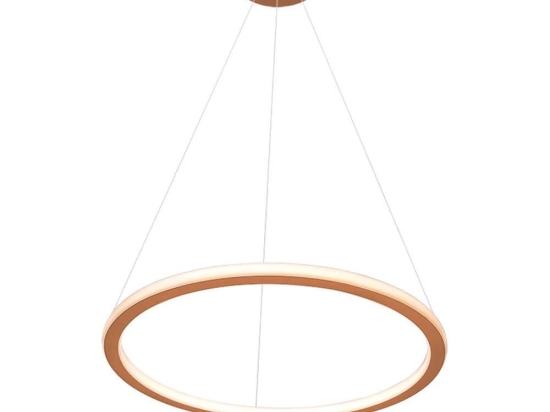 Φωτιστικό Οροφής Κρεμαστό 01381-04 46W LED 3000K 3680Lm D60cm Copper Luma