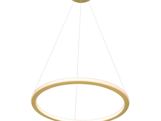 Φωτιστικό Οροφής Κρεμαστό 01381-04 46W LED 3000K 3680Lm D60cm Gold Luma