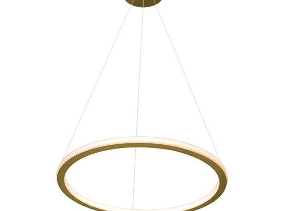 Φωτιστικό Οροφής Κρεμαστό 01381-04 46W LED 3000K 3680Lm D60cm Oxidized Gold Luma