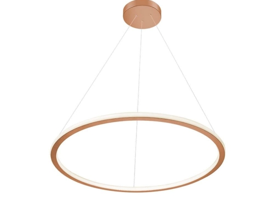 Φωτιστικό Οροφής Κρεμαστό 01381-05 60W LED 3000K 4800Lm D80cm Copper Luma